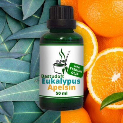 Bastudoft med eterisk eukalyptus apelsin