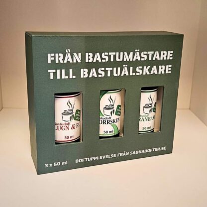 presentförpackning med bastudofter